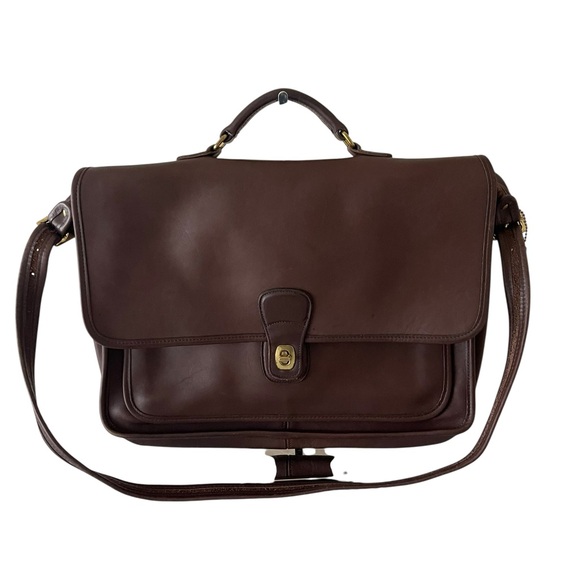 Vintage Coach Leather Metropolitan Bag #5180 Brown READ Hangtag